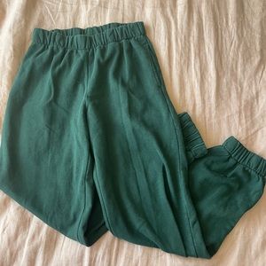 Brandy Melville Green Sweatpants